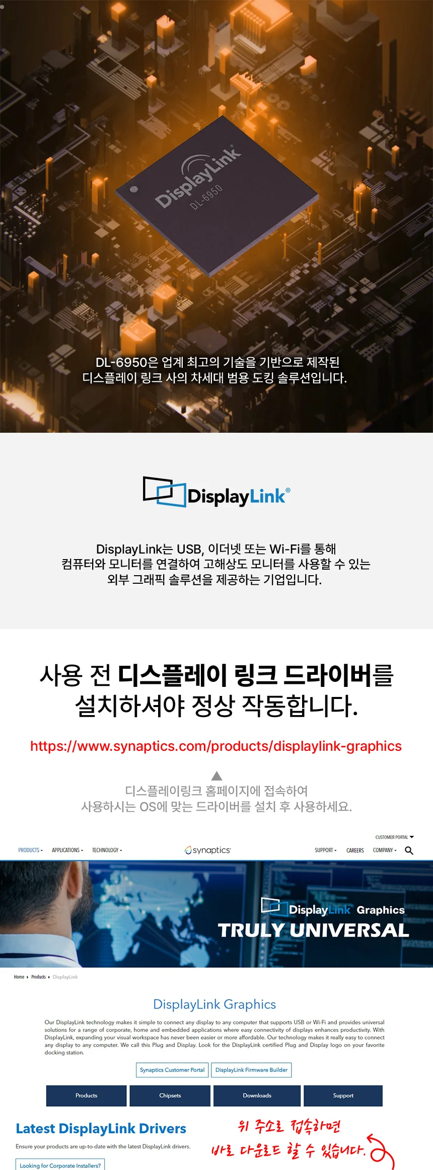 디스플레이링크 맥북도킹스테이션 트리플모니터 듀얼모니터 15in1 C타입멀티허브 상세 이미지 4