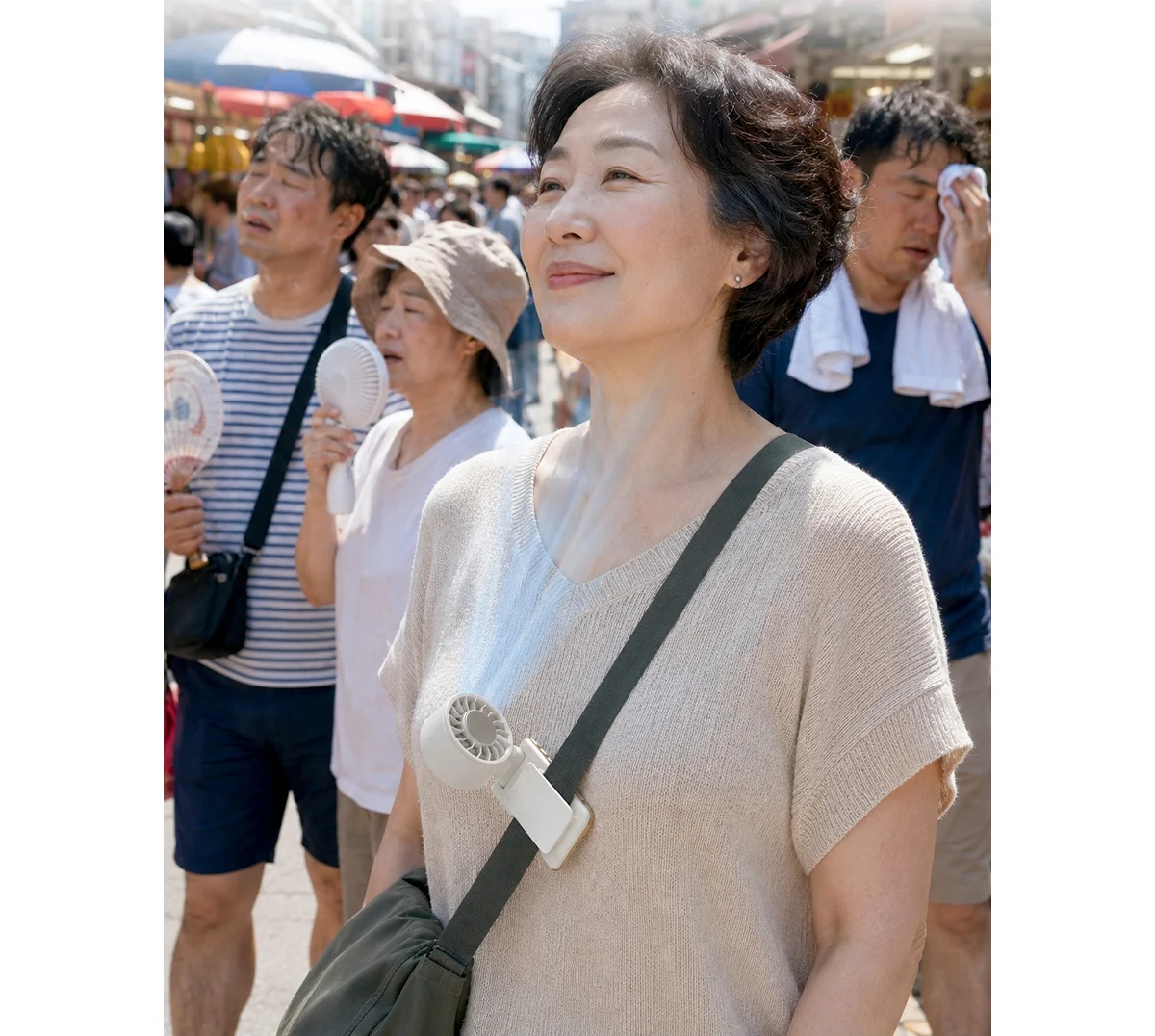 1단부터 시원한 휴대용 선풍기 클립형 펠티어 냉각 핸디팬 상세 이미지 26