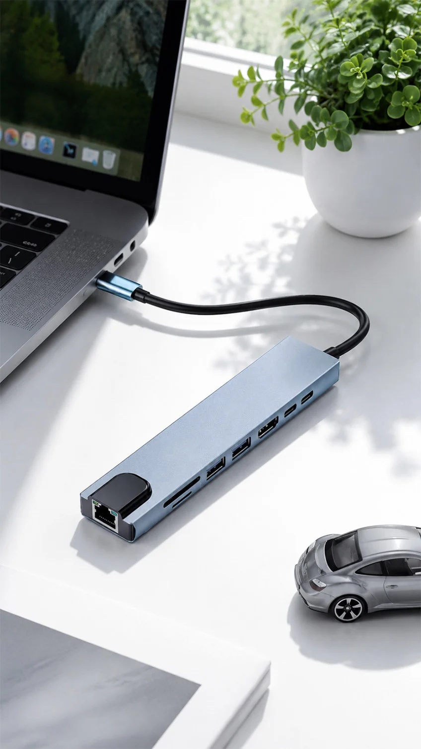 아모란나 C타입 허브 USB 3.0 멀티허브 노트북 맥북 HDMI 8포트 8in1 상세 이미지 17