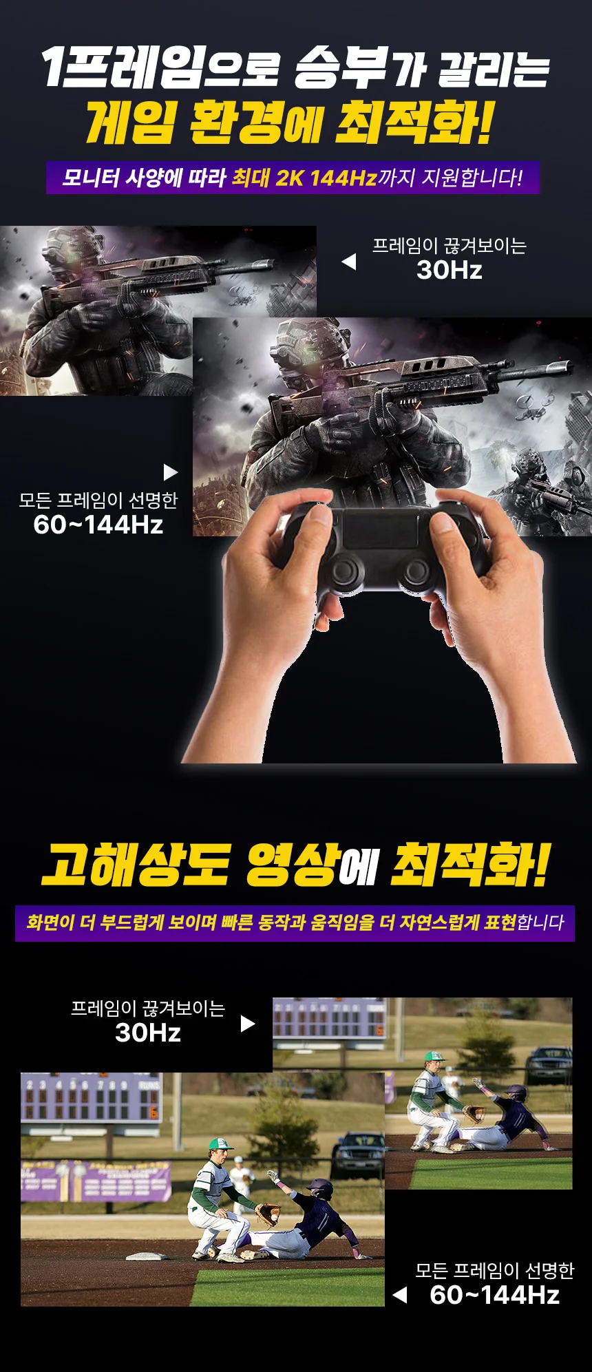 노트북 모니터 2대 연결 C타입 HDMI 4in1 허브 4K 60hz 상세 이미지 3