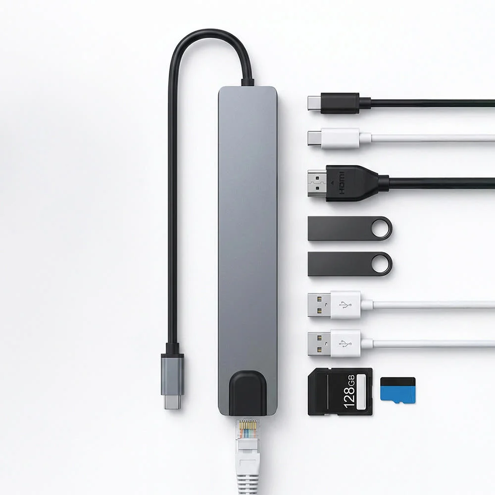 아모란나 C타입 허브 USB 3.0 멀티허브 HDMI 노트북 맥북 10포트 10in1