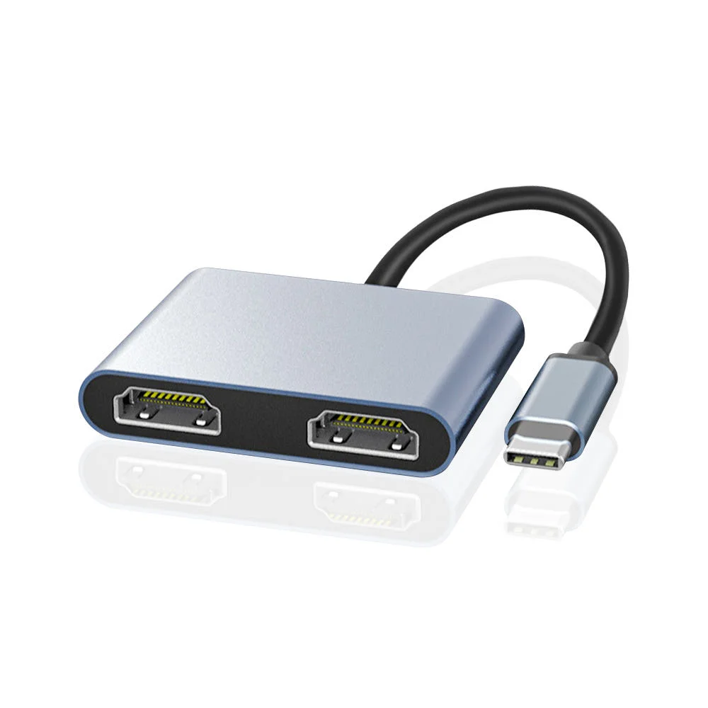 아모란나 C타입 듀얼 모니터 분배기 HDMI 컨버터 MST 허브 2in1