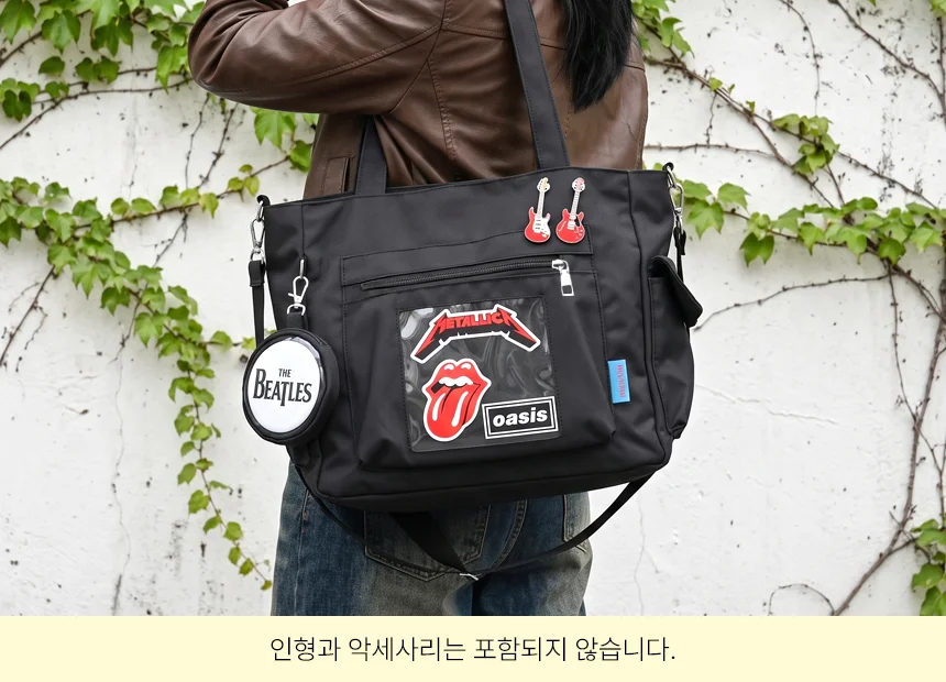 이타백 빅사이즈 캔버스 숄더백 상세 이미지 7