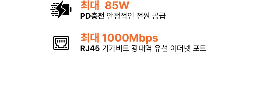 디스플레이링크 맥북도킹스테이션 트리플모니터 듀얼모니터 15in1 C타입멀티허브 상세 이미지 9