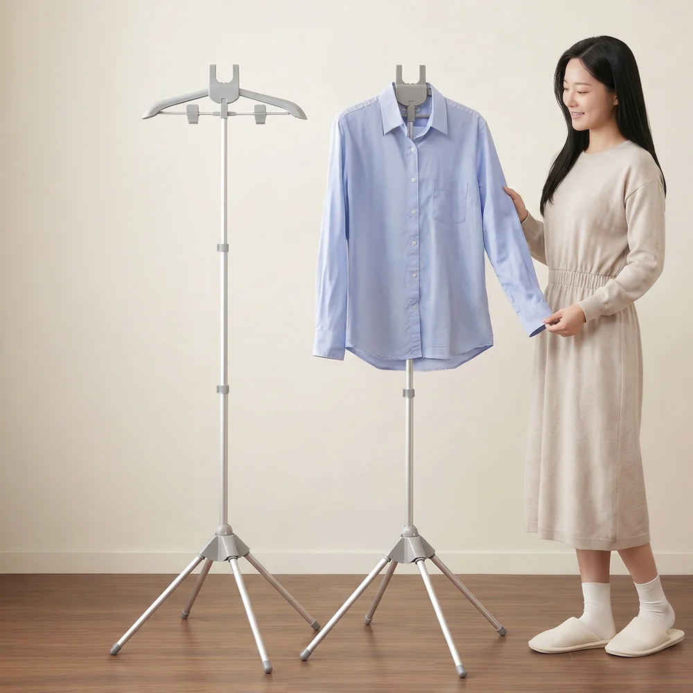 아모란나 스팀다리미거치대 스탠드 옷걸이 다리미판 셔츠 다리미 행거 3단 높이 조절