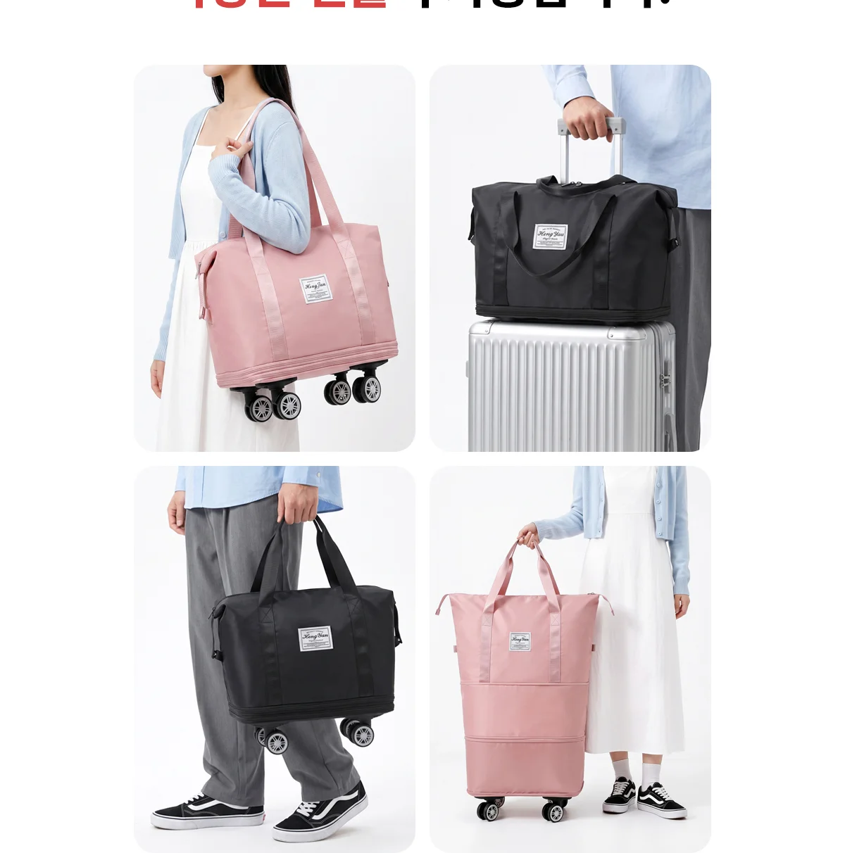 3단 확장 바퀴달린 폴딩백 상세 이미지 5