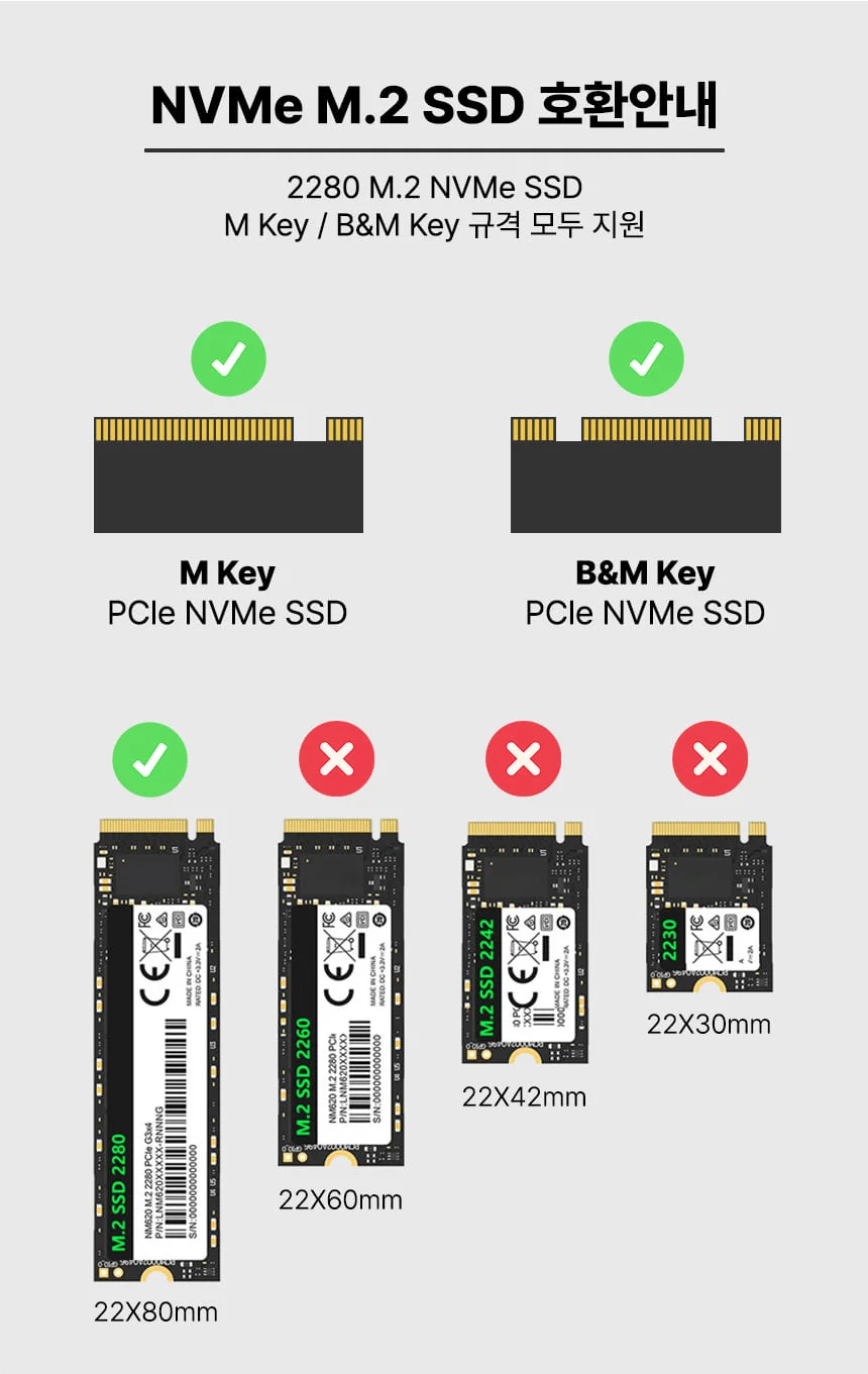 C타입 외장SSD 케이스 M2 NVMe 인클로저 USB4 휴대용 상세 이미지 14
