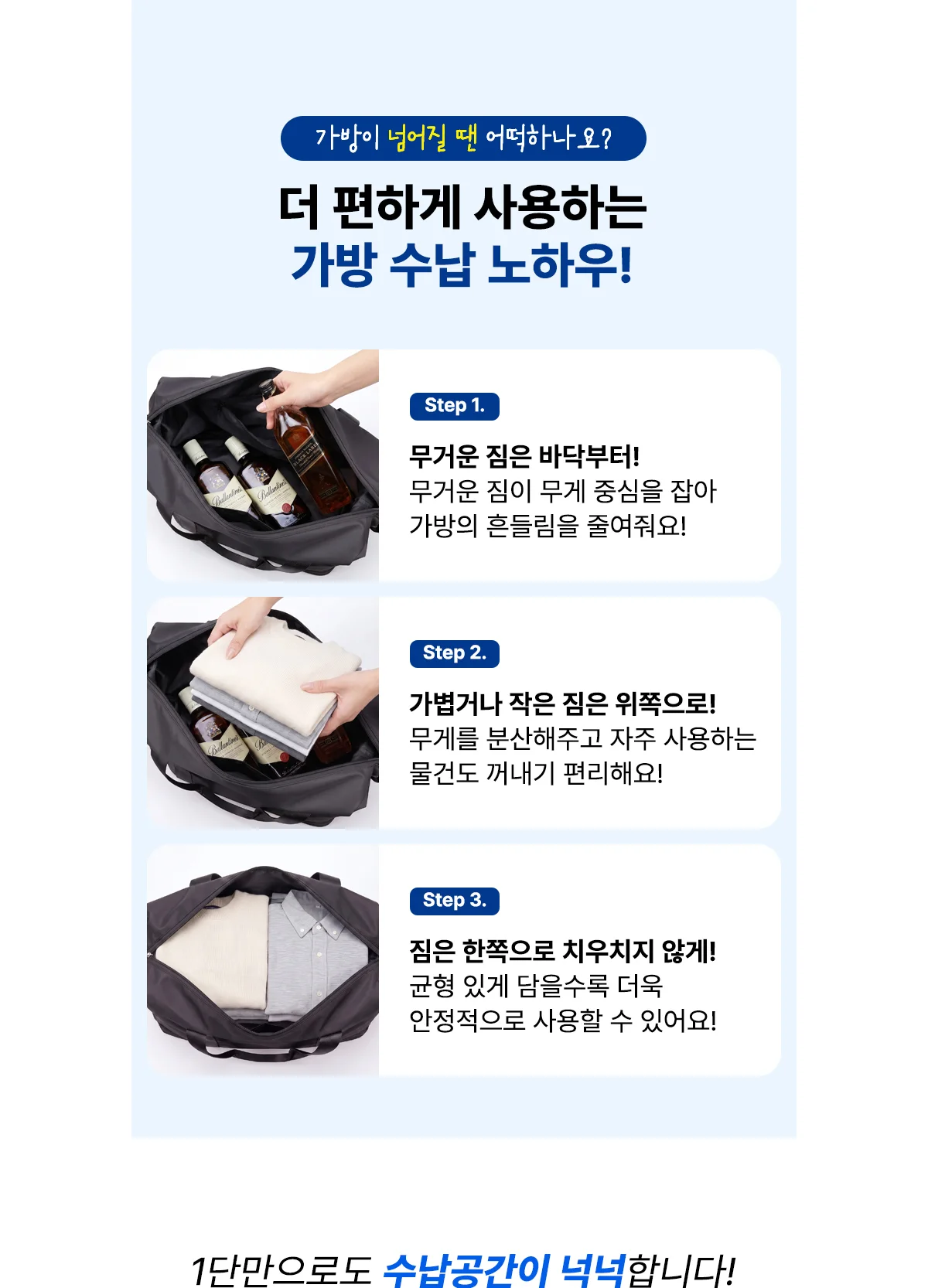 3단 확장 캐리어형 보스턴가방 상세 이미지 16