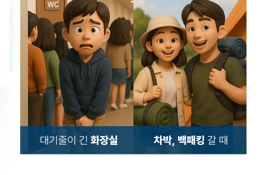아모란나 휴대용 소변봉투 차량용 일회용 소변기 이동식 캠핑 백패킹 20개 상세 이미지 2